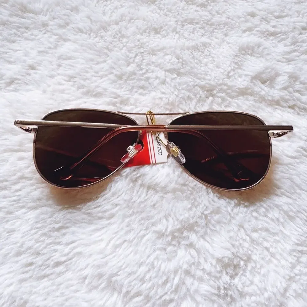 Zuri Orange Polarized Mirrored Sunglasses